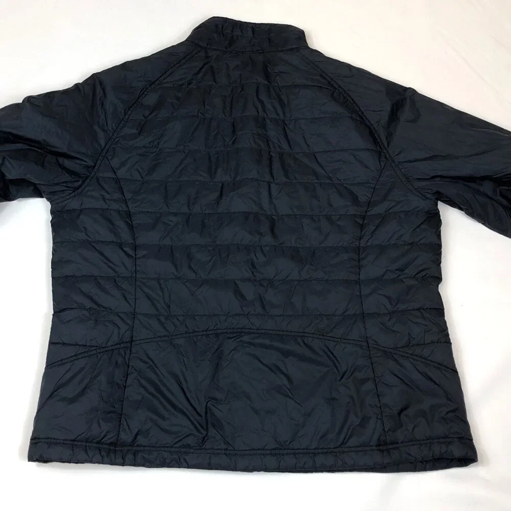 LL Bean Womens Primaloft Navy Blue Full Zip Puffer Jacket Size XL 290586 - Picture 8 of 9